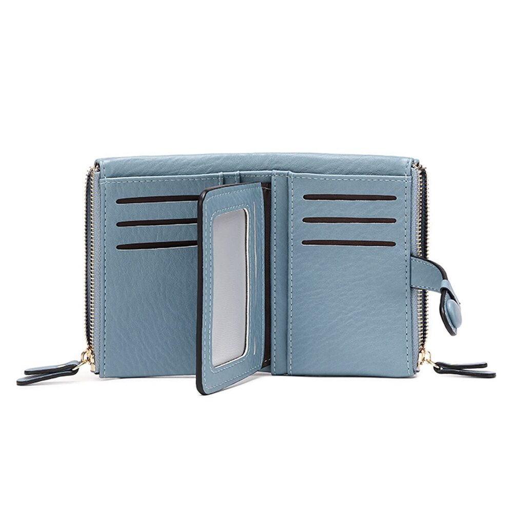 9922 Wallets Leather Wallets Rfid Small Wallet Billfolds ,Trifold Mini